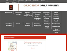 Tablet Screenshot of orfilavalentini.com